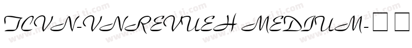 TCVN-VnRevueH Medium字体转换